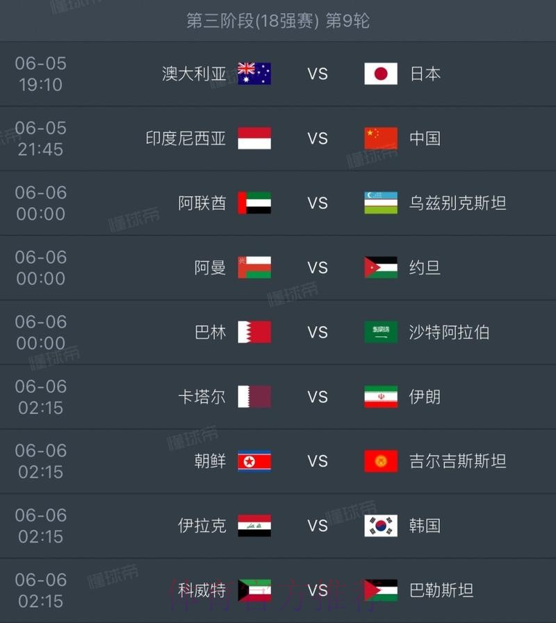 世界杯赛程完整版 世界杯赛程完整版